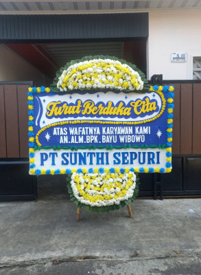 Papan Bunga Duka di Soppeng